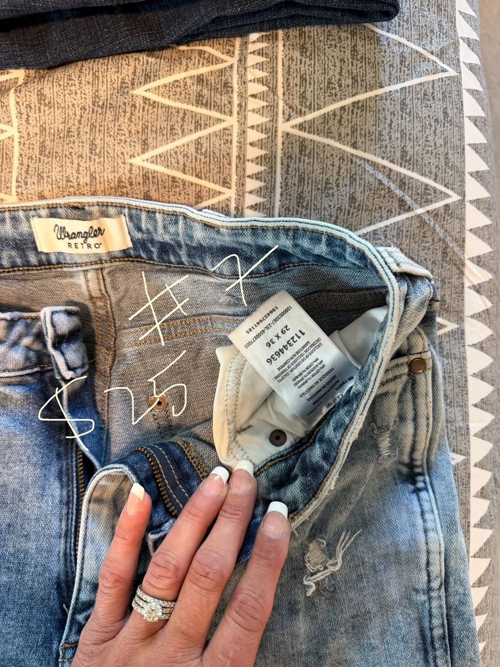 Wrangler Retro High-Rise Light Blue Distressed Women's Jeans